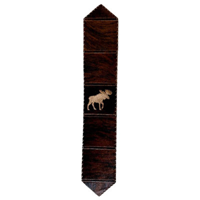 Light Moose Cowhide Table Runner