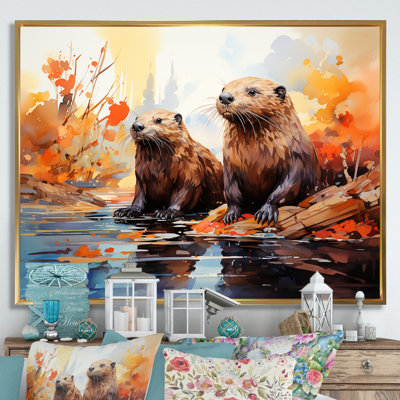 Portrait of Beavers Habitat sur toile