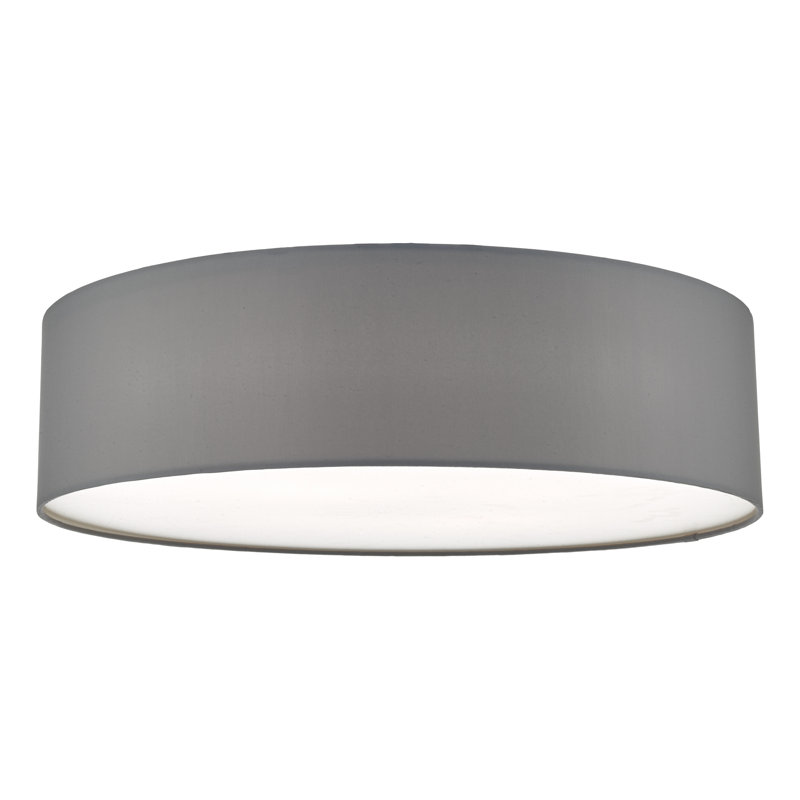 Ansonia Fabric Flush Mount, Grey