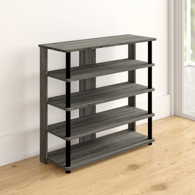 12 Pair Shoe Rack, Grey