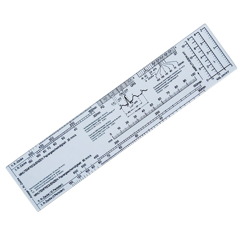 Electrocardiograph scale EKG Calipers Pocket Ruler