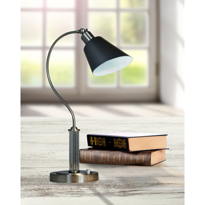 Ashwood Adjustable Metal USB Desk Lamp