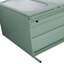 Meuble-lavabo 30 po avec lavabo en céramique - Armoire autoportante en acier à finition menthe 30 po