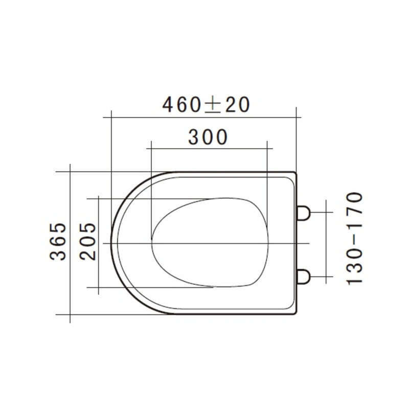 Pro Soft Close D-Shaped Standard Toilet Seat