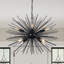 Lustre noir 24 po 8 lumières Spoutnik