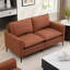 Canapé deux places en cuir, style nordique rétro, léger et luxueux, pour salon, balcon ou chambre. Sofa une place décontractée, fauteuil, canapé deux places + ensemble de deux (brun)