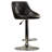 Hilia Vinyl Bucket Seat Adjustable Height Barstool with Diamond Pattern Back-1302222141