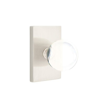 Passage Bristol Knob with Modern Rectangular Rose