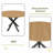 Extendable Round Dining Table For 2-6 Person, 43 To 58 Inch Oak Finish Expandable Table With Carbon Steel Base