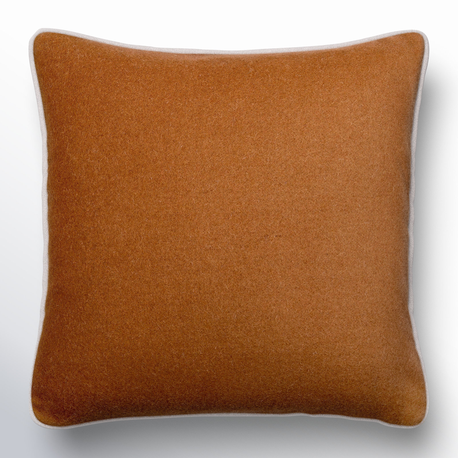 Lombard Pillow Cover, Pillow Cover Only - No Insert, 22" x 22", Medium Brown
