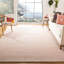 Tapis rose / ivoire en laine tissé à plat à la main Cuomhouse-267523700