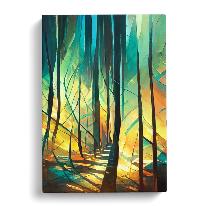 Forest Expressionism No.3 - Wrapped Canvas, 50cm H x 35cm W