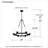 6 - Light Dimmable Wagon Wheel Chandelier-92124025