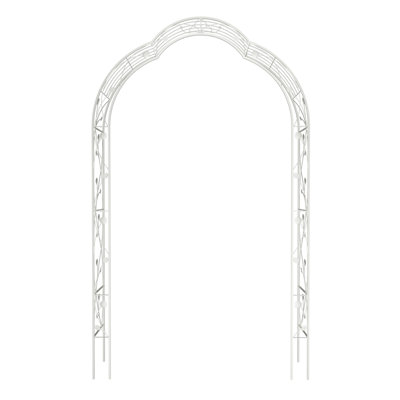 Arche de jardin en métal à assembler librement avec 8 styles de tiges de jardin avec treillis et arche de rose