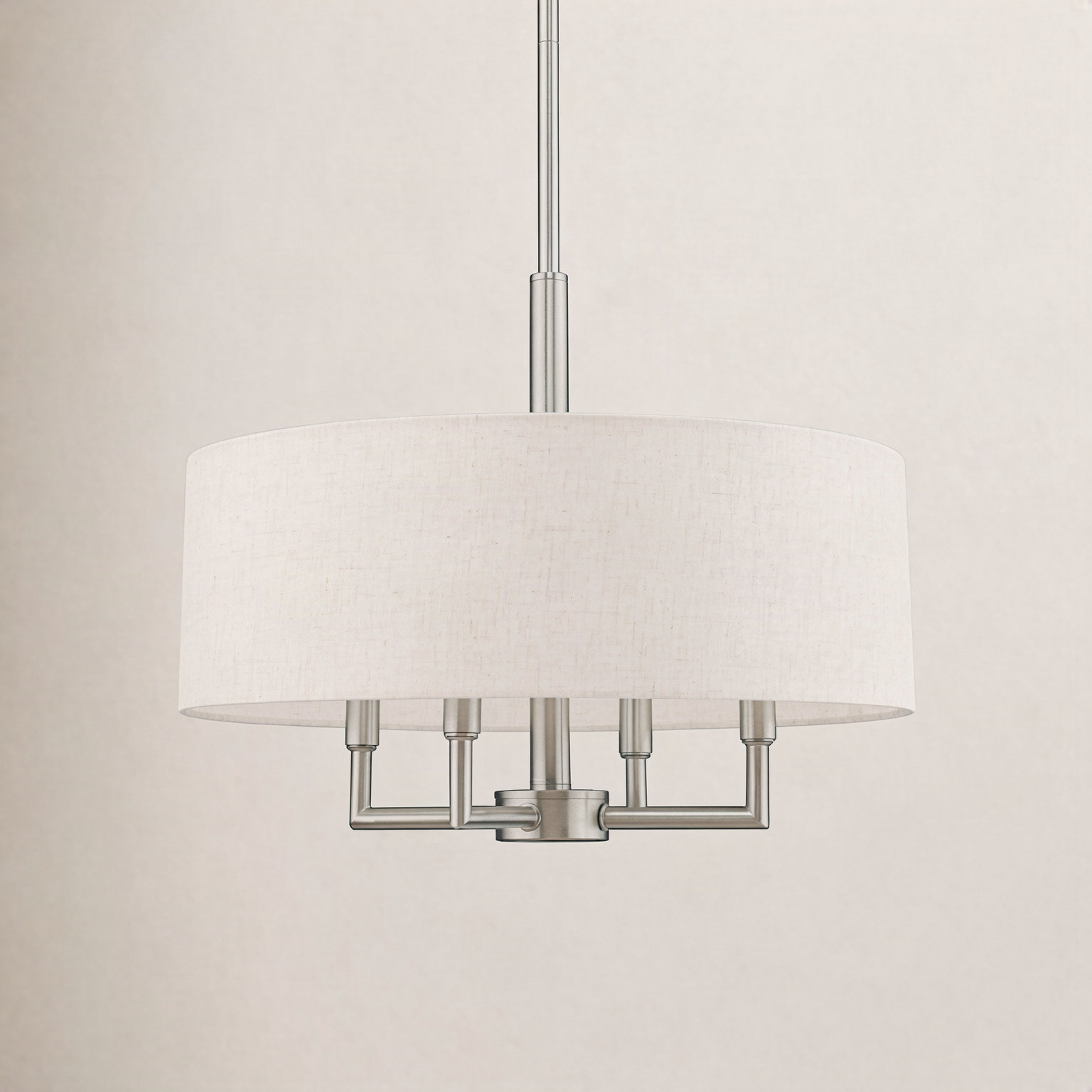 Flaire 4-Light Chandelier, Brushed Nickel