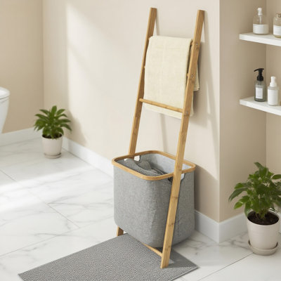 Daxton Wood 3 Freestanding Towel Rack
