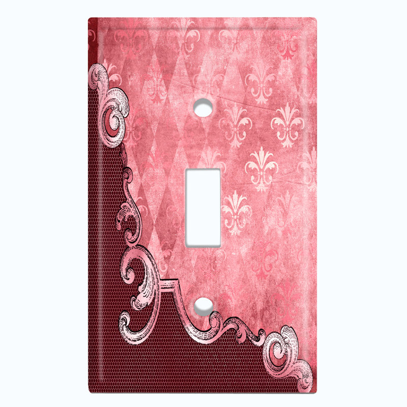 Patterned 1 - Gang Toggle Light Switch Standard Wall Plate