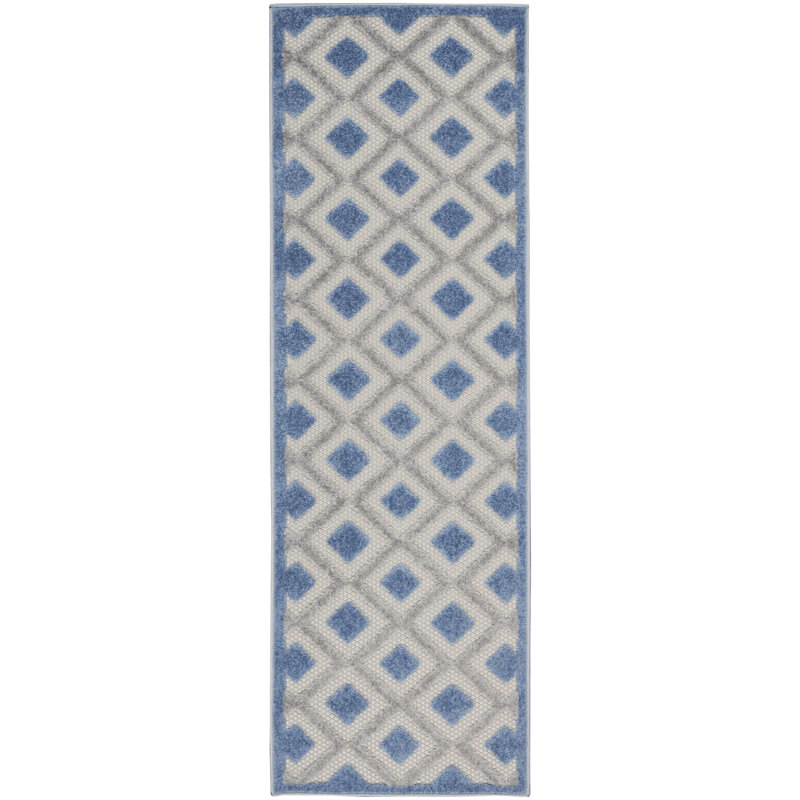 Andoche Houndstooth Indoor Rug, Runner 2'3" x 8'