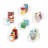 iDesign Linus 6-Piece Plastic Pantry and Kitchen Storage Bins with Handles, 10" x 6" x 5", Clear