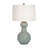 Chinyere Stoneware and Ceramic Table Lamp with Metal Accents and Fabric Shade-91956358