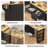 80.63" Extendable Kitchen Island With Power Outlet, 2 Storage Drawers, Open Shelves-129517326