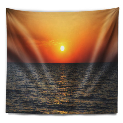 Tapisserie Seashore Sunset Panorama