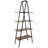 68.5" H Industrial-Style 4-Tier A-Frame Ladder Shelf, Brown