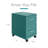Ervehe 18'' Deep Mobile File Cabinet with Accessory Drawer-1244230952