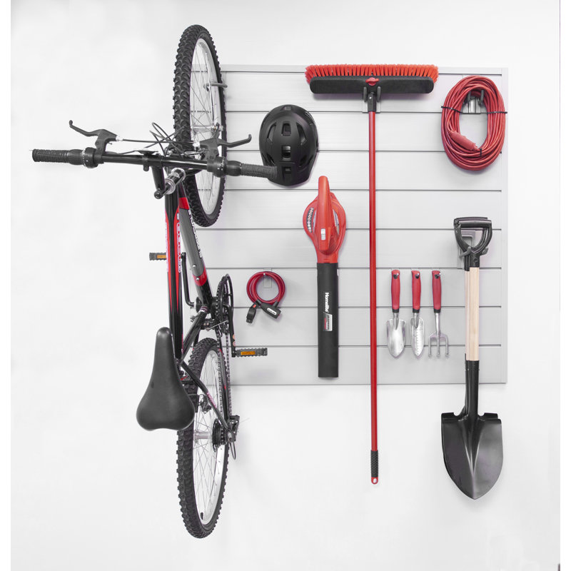White PVC Slat Wall Panels for Garage and Home Organization
