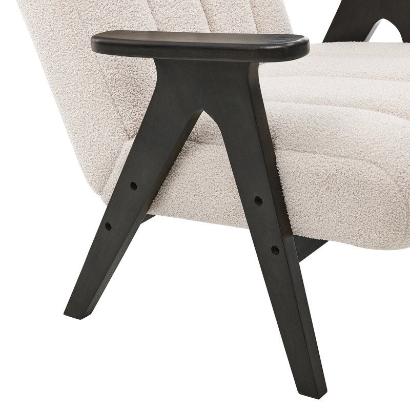 Chaise élégante en bois avec assise douce et élégante, Beige