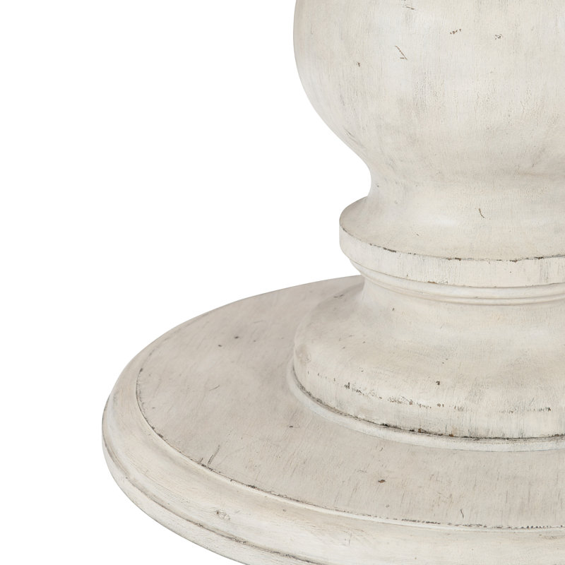 Mirabelle Cream 60" Round Extendable French Country Dining Table