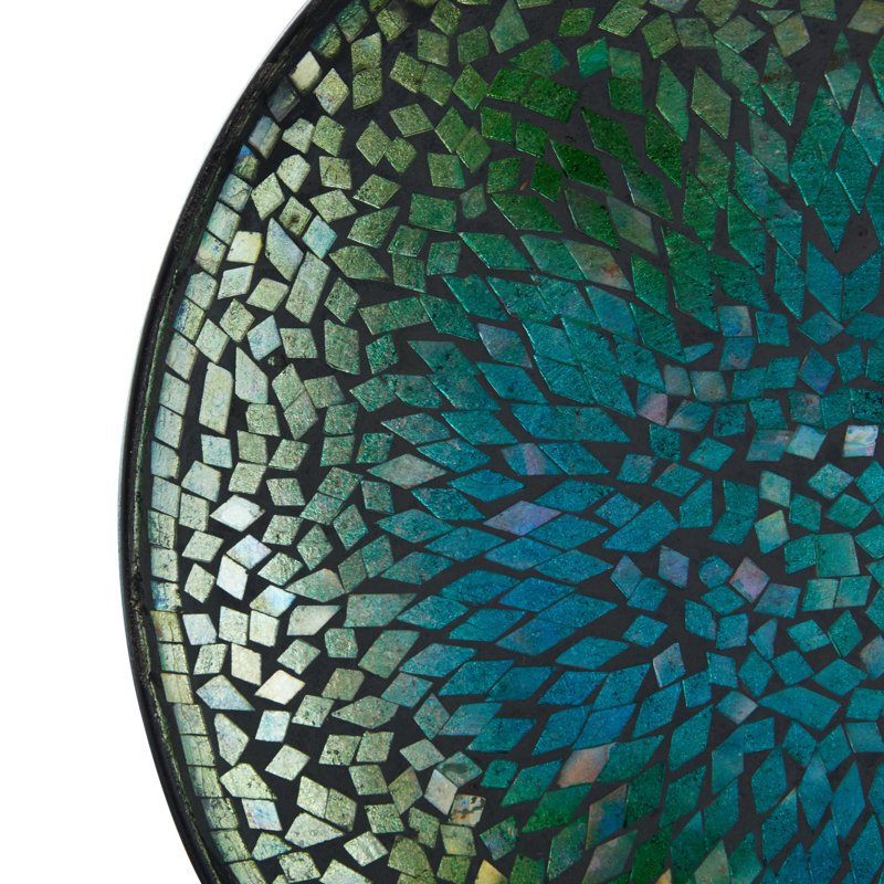 Assiette décorative en métal Jelissa, H 14 po x l 14 po x P 2 po