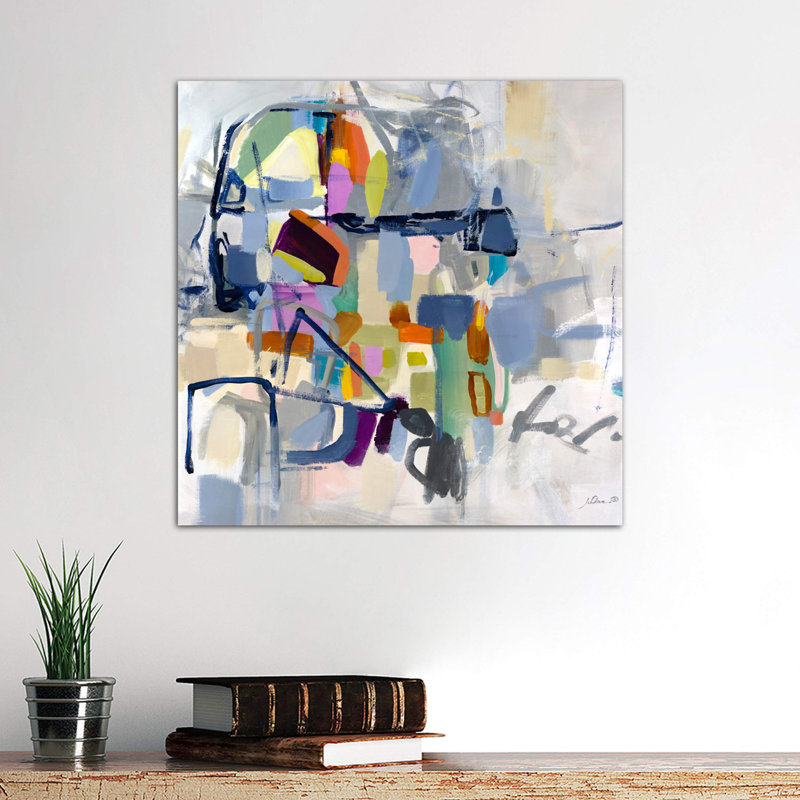 Head Games by Julian Spencer - Wrapped Canvas Painting, 66.04 cm H x 66.04 cm W x 3.175 cm D