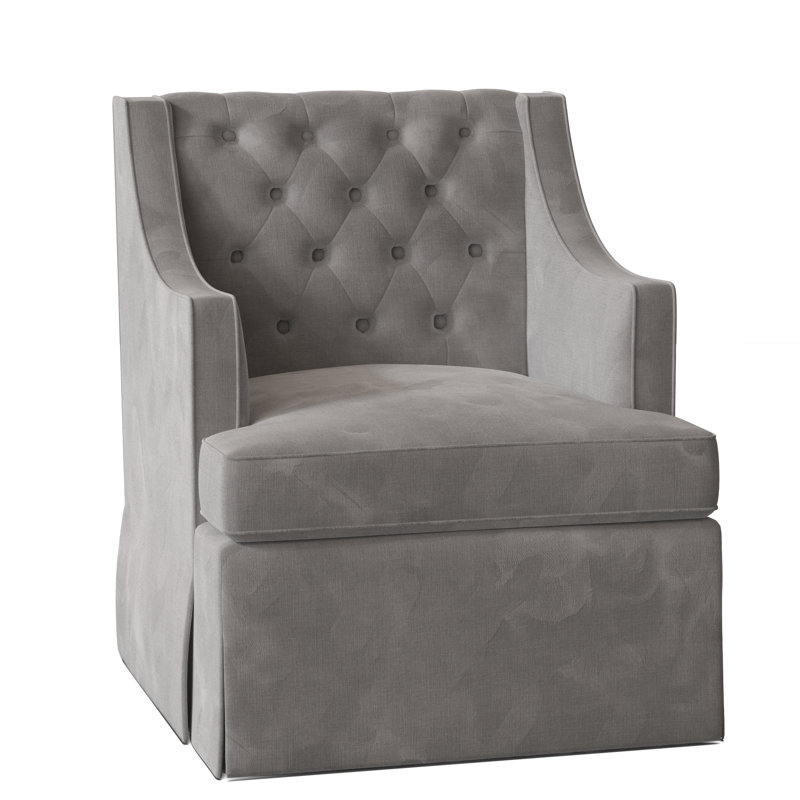 Fauteuil Carmel, Argent Aubrey