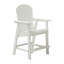 Chaise de bar avec accoudoirs, ensemble de 2 chaises de patio, blanc