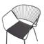 Boghos 44cm H Metal Slat Back Armchair-2137323379