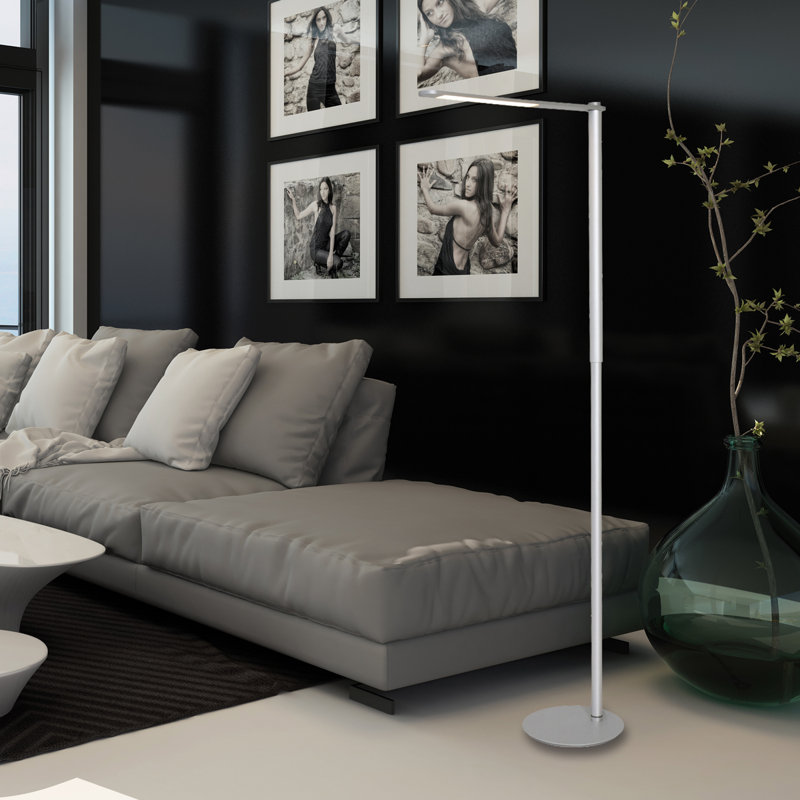 Deanna 100 H cm Swing Arm Floor Lamp, Steel