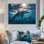 «Dolphin Nautical Scene In Summer II - Animals», reproduction d'art en métal
