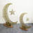 Crescent & Star Metal Islamic Table Décor – Elegant Ramadan and Eid Home Sculpture-128859532