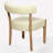Cindina Mid-Century Modern Dining Chairs Beige Faux Leather Upholstered Wood Frame Kitchen Chairs-1541891203