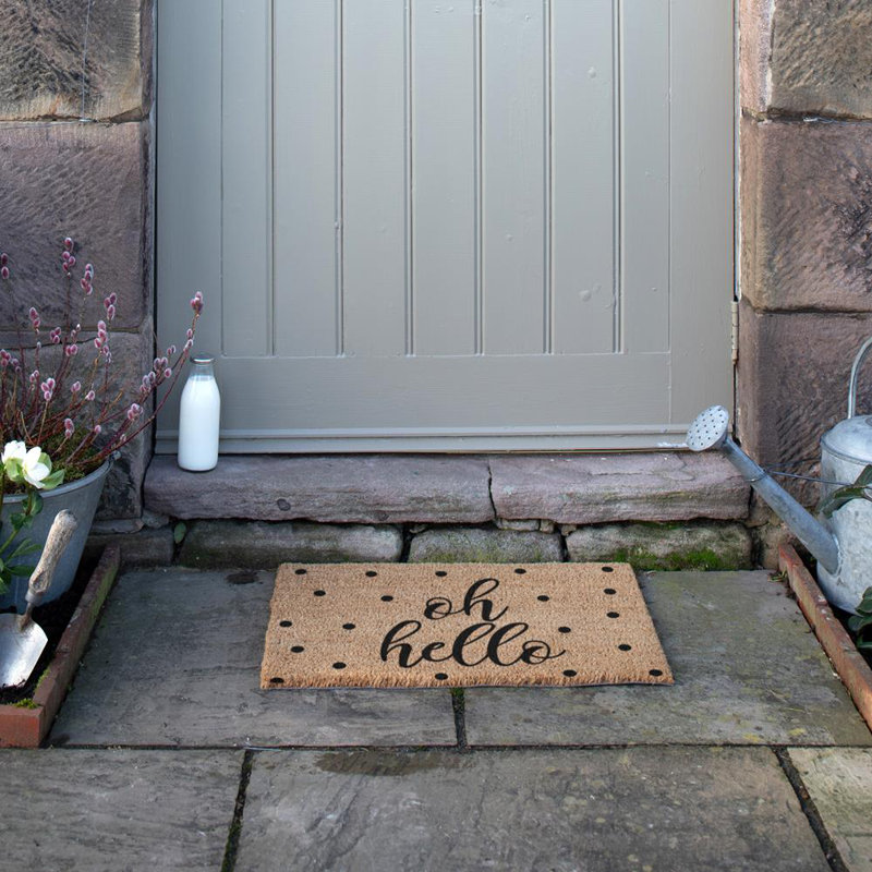 Rothwell Non-Slip Outdoor Doormat, Yellow/Black