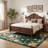 8x10 ft Machine Washable Indoor Area Rug - Modern Butterfly Botanical Design Carpet for Living Room, Soft Velvet, Non-Slip TPR Backing, Dark Green-888302417-888302421