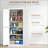 72.5" Freestanding Kitchen Pantry Cabinet