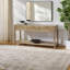 Tapis crème en polyester tissé à la machine Cassilis-576107182
