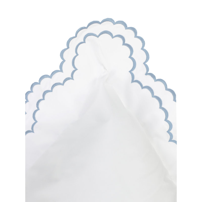 Ensemble de housse de couette Bara, Housse de couette très grand et 2 très grandes t, Bleu / blanc