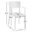 Chaise d'appoint empilable pour patio Farrah-977336502