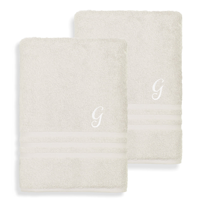 Ensemble de serviettes de bain 1 pièce en coton turc Denzi, G, Crème