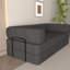 Canapé-lit convertible avec coussin cylindrique, canapé-lit pliant en velours côtelé à structure fixe, canapé-lit de salon pour salon-672570055