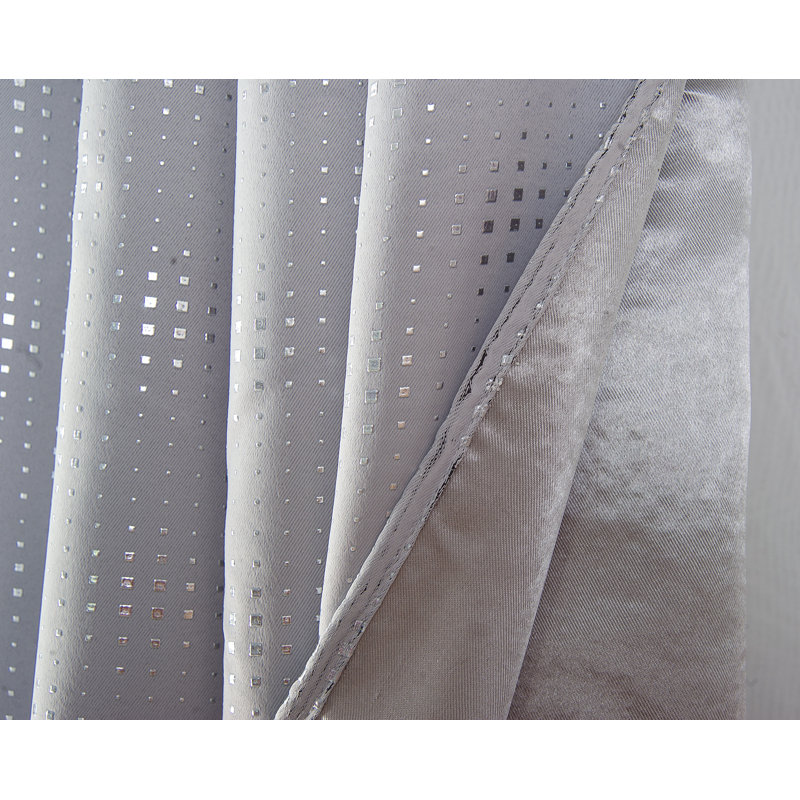 Blackout Curtain Single Panel, Gray, 54" W x 84" L