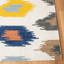 Tapis ivoire en laine et coton tissé à la main Rodgers-1720376360
